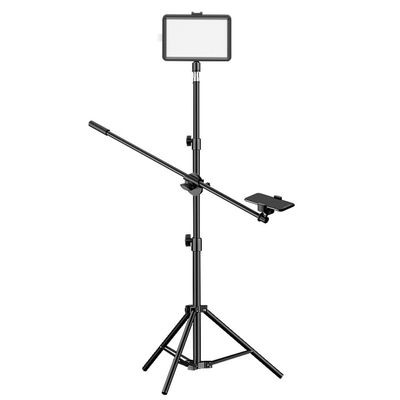 YUYUFA LED Desktop Fill Light Mobile Phone Holder RGB Selfie Overhead Live Broadcast Telescopic Floor Tripod