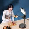 YUYUFA LED Desktop Fill Light Mobile Phone Holder RGB Selfie Overhead Live Broadcast Telescopic Floor Tripod view 2