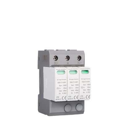PYKFVTGL House Surge Protective Device Type PV SPD 3P DC 1000V 20-40KA Protector Arrester Low-Voltage Protection EKU5-T2-40PV-3M1000