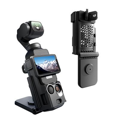 ALTSON Magnetic Mount Stand for DJI Osmo Pocket 3, DJI Osmo Pocket 3 Accessories-Multifunction Expansion Adapter 180 Adjustable Magnet Base, 1/4" Screw & Gopro Mount, Desktop/Vertical Surface Holder