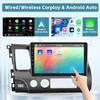 10.1" Double Din Car Radio Stereo for Honda Civic 2006 2007 2008 2009 2010 2011 with Wireless Carplay Android Auto Touch Screen Bluetooth Car Radio GPS Navigation for Honda Civic/SWC/Backup Camera view 3
