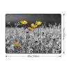 Black and White Sunflowers Print Living Room Anti Slip and Absorbent Carpet, Indoor Bedroom Bed Floor Mat, Ultra Soft Washable Carpet 80x58 in view 3