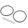 2 Rubber O Rings with 6 Pucks for & Studer, Increase Friction, Prevent Tape Reel Slippage, Nab Hub Adapter O Kit, Easy Installation, Daily Maintenance (Grey) view 1