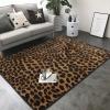 Leopard Print Print Living Room Anti Slip and Absorbent Carpet, Indoor Bedroom Bed Floor Mat, Ultra Soft Washable Carpet 80x58 in view 2