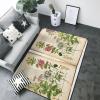 Floral in The Old Book Print Living Room Anti Slip and Absorbent Carpet, Indoor Bedroom Bed Floor Mat, Ultra Soft Washable Carpet 80x58 in view 3