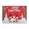 Merry Xmas Print Living Room Anti Slip and Absorbent Carpet, Indoor Bedroom Bed Floor Mat, Ultra Soft Washable Carpet 80x58 in view 1