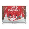 Merry Xmas Print Living Room Anti Slip and Absorbent Carpet, Indoor Bedroom Bed Floor Mat, Ultra Soft Washable Carpet 80x58 in view 3