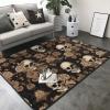 Gothic Wallpaper Skull Print Living Room Anti Slip and Absorbent Carpet, Indoor Bedroom Bed Floor Mat, Ultra Soft Washable Carpet 80x58 in view 2