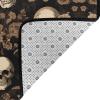 Gothic Wallpaper Skull Print Living Room Anti Slip and Absorbent Carpet, Indoor Bedroom Bed Floor Mat, Ultra Soft Washable Carpet 80x58 in view 4