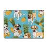 Chihuahua Dog Pineapple Print Living Room Anti Slip and Absorbent Carpet, Indoor Bedroom Bed Floor Mat, Ultra Soft Washable Carpet 80x58 in view 1