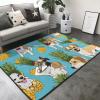Chihuahua Dog Pineapple Print Living Room Anti Slip and Absorbent Carpet, Indoor Bedroom Bed Floor Mat, Ultra Soft Washable Carpet 80x58 in view 2