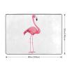 Flamingo Print Living Room Anti Slip and Absorbent Carpet, Indoor Bedroom Bed Floor Mat, Ultra Soft Washable Carpet 80x58 in view 3