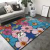 Hello Hawaii Print Living Room Anti Slip and Absorbent Carpet, Indoor Bedroom Bed Floor Mat, Ultra Soft Washable Carpet 80x58 in view 2