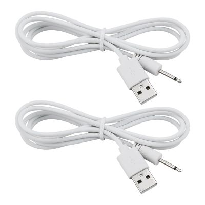 ECSiNG 2X USB to 2.5mm Male DC Charger Cable Compatible with Derma Pen Dr Pen M8 A1 A6 N2 X5 A6
