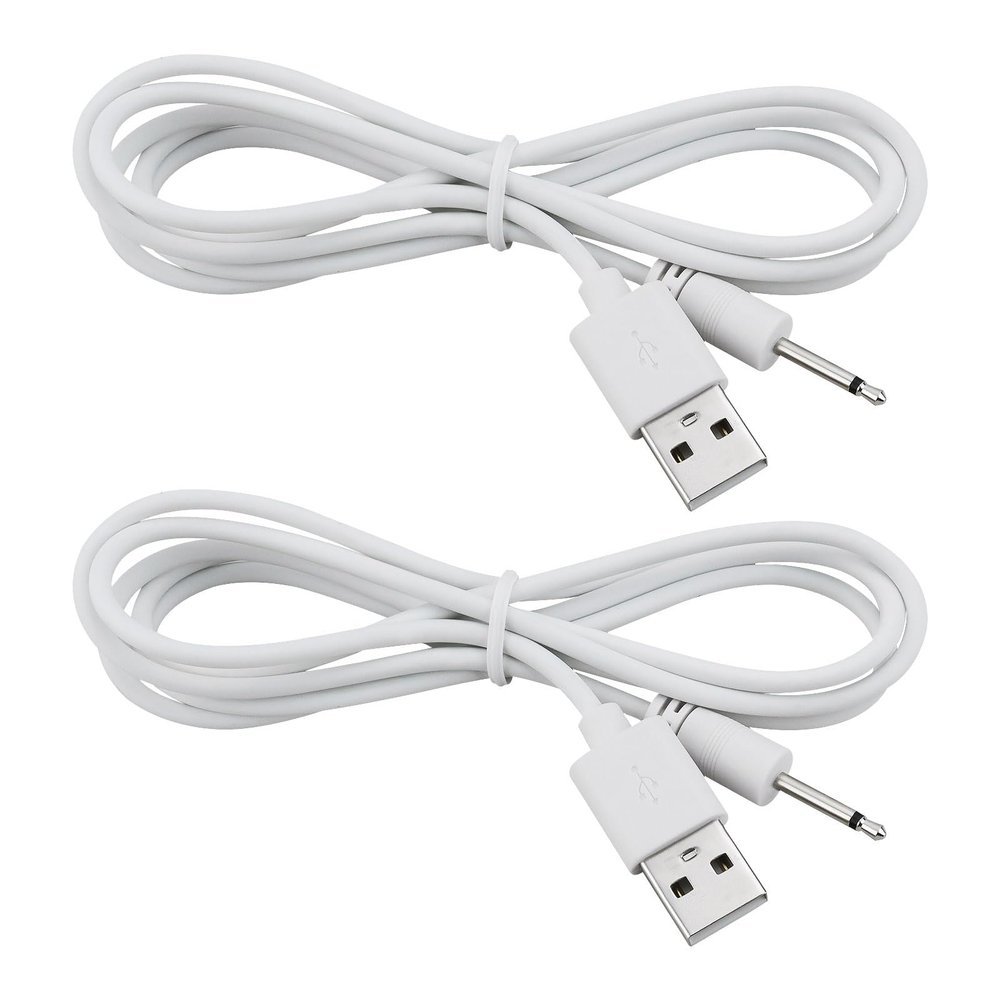 ECSiNG 2X USB to 2.5mm Male DC Charger Cable Compatible with Derma Pen Dr Pen M8 A1 A6 N2 X5 A6