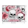 Color Skulls Print Living Room Anti Slip and Absorbent Carpet, Indoor Bedroom Bed Floor Mat, Ultra Soft Washable Carpet 80x58 in view 3