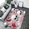 Color Skulls Print Living Room Anti Slip and Absorbent Carpet, Indoor Bedroom Bed Floor Mat, Ultra Soft Washable Carpet 80x58 in view 4