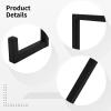 2Pcs Vinyl Record Holder,Metal LP Display Racks Wall Mount,Record Shelf Organizer Stands,Wood U-Shaped Design for CD Storage Display,Picture Frame,Plate,Dish,Photo Easel,Books,Matte Black view 3