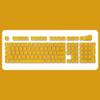 APOJHGF PBT OEM Profile 108 Pudding Keycaps Compatible with MX Switch Mechanical Keyboards RGB Backlit Custom DIY Keycap Set(Yellow) view 1