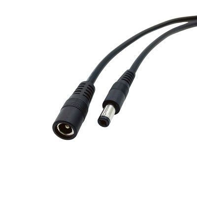1 Pair DC 5521 Power Pigtails Cable,1.6ft Male and Female 5.5 * 2.1mm 12V 120W 18AWG Power Supply Connecting Repair Cable for CCTV Security Camera LED Strip Light(50cm+50cm)