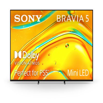 Sony BRAVIA 5 65 Inch TV, Mini LED, 4K Smart Google TV, XR Processor with AI Technology,120hz Television with Dolby Vision/Atmos, Exclusive Features for PlayStation5, K-65XR50, 2025 Model (Renewed)