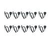 biemotwoway 5 Pack Heavy Duty Speaker Mic for GP/HT/MTX/PTX/PRO Series - Compatible with GP340, HT750, MTX850, PRO5150 Radios (Noise Cancelling Hands-Free) Not for GP328/GP338 view 1