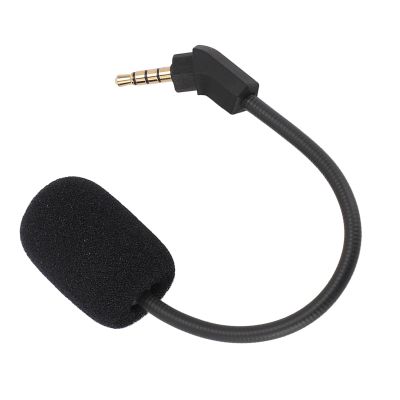 BONKZEBU Replacement Headset Microphone, Noise Cancelling 3 5mm Detachable Gaming Headphone Mic for Kingston HyperXCloudRevolver, Headset Mic with Foam Cover, 360 Degree Rotatable Plug