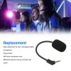 BONKZEBU Replacement Headset Microphone, Noise Cancelling 3 5mm Detachable Gaming Headphone Mic for Kingston HyperXCloudRevolver, Headset Mic with Foam Cover, 360 Degree Rotatable Plug view 2