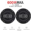 Eujgoov 600W 6 Inch Coaxial Car Speakers High Resolution Audio with Bright Treble and Deep Bass for Car Stereo view 2