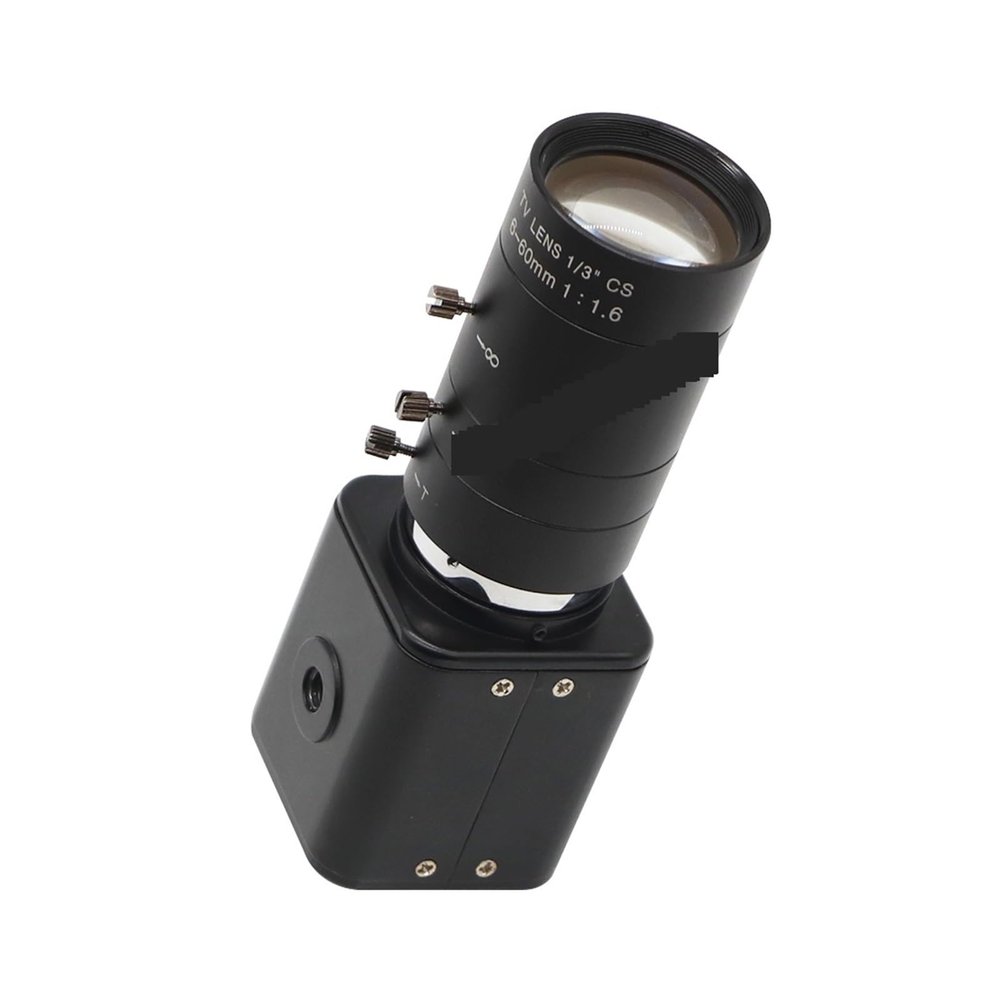 Professional Microscope Lens, 2.0MP HD 1080p Video Live Stream Camera with 6-60mm 1/3" CS Mount Lens CCTV IR F1.6 Manual Iris Zoom Lens for Live Broadcast Easy to Use and Setup (Ca