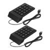 Lurrose 2pcs Portable USB Numeric Keypad with Keys Compact Financial and Banking Number Pad for Desktop and Laptop Durable Quick Access USB Interface for Efficient Data Entry view 1