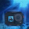TEHAOUU Waterproof Case for Action5PRO/4/3  80m Deep-Sea Diving Housing, Quick Release, Aluminum Alloy, HD Glass Lens, Cold Shoe Mount (1-Inch Ball Head) view 3