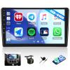 4+64G Car Stereo Radio for Ford Escape/Mazda Tribute 2001-2005 with Wireless CarPlay Android Auto, 9 Inch Touch Screen Android 15 Car Radio with GPS Navigation 32EQ Bluetooth 5.0 WiFi Backup Camera view 1