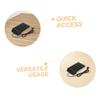 BRIGHTFUFU 2pcs Bank Financial Keyboard Numeric Keypad USB Portable External Number Pad for Laptop Computer Pc Keypad view 3