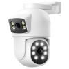Camcamp Dual Lens Security Camera Outdoor, 2K Full HD Video, 360 View Pan/Tilt Surveillance & Security Cameras with Color Night Vision, Easy to Install, PIR Alarm view 1