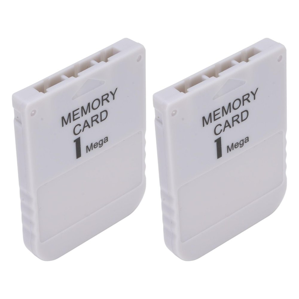 Pomya Game Console 1MB Memory Card for PS1 High Speed Game 1 Mega Video Game Console, for Classic Gaming System Replacement Memory Card (2 Pieces)