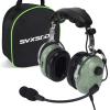 SVXSODA Aviation Headsets GA Headphone Noise Reduction for Pilot Trainees Beginner PPL Students Casual Flyers Flight Passengers Aviation Maintenance Ground Crew Flying Enthusiasts (629-A-LIGHT Green) view 1