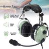 SVXSODA Aviation Headsets GA Headphone Noise Reduction for Pilot Trainees Beginner PPL Students Casual Flyers Flight Passengers Aviation Maintenance Ground Crew Flying Enthusiasts (629-A-LIGHT Green) view 2