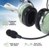 SVXSODA Aviation Headsets GA Headphone Noise Reduction for Pilot Trainees Beginner PPL Students Casual Flyers Flight Passengers Aviation Maintenance Ground Crew Flying Enthusiasts (629-A-LIGHT Green) view 3