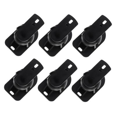 Holibanna Surround Sound Wall Rack 6 Pack Mount Brackets Wall Mount Speakers Brackets Sturdy Abs Tilt Swivel for View