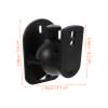 Holibanna Surround Sound Wall Rack 6 Pack Mount Brackets Wall Mount Speakers Brackets Sturdy Abs Tilt Swivel for View view 2