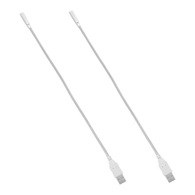 DOITOOL 2pcs USB Led Keyboard Light Gooseneck Eye-Caring Reading Lamp Portable for Laptop Desk and Night Use for Reading and Work