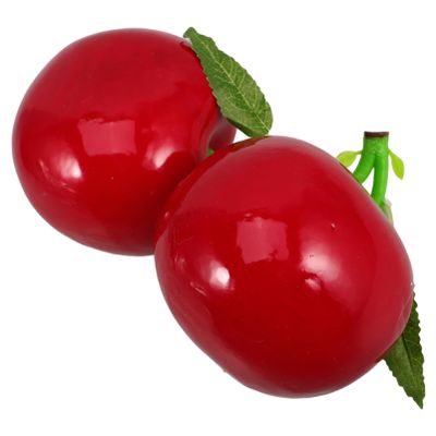 DIYEAH Artificial Cherry Model Realistic Fake Fruit Decor for Home Kitchen Lifelike Cherry Ornament for Photography Party Decoration