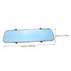 DOITOOL Wide Angle Dash Cam Mirror Rear View Mirror Camera Hd Video Recording Parking Assistance view 2