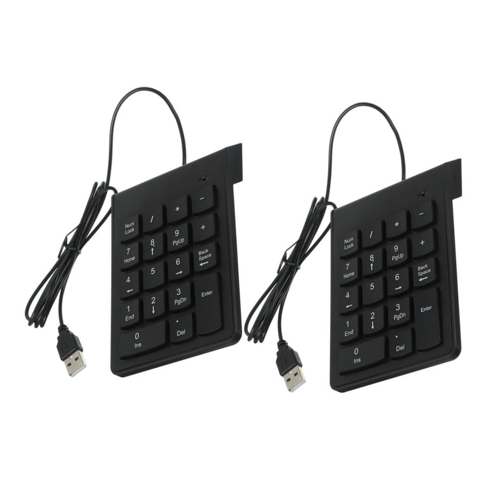 Uonlytech 2pcs Robust Mechanical Keypad Key Numeric Keypad Quick Access to USB Numpad for Laptop Desktop Portable Compact