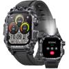 Desong Military Smart Watch for Men (Make/Answer Call), 2.01" HD Screen Smartwatches for Android and iPhone,Long Time Standby Fitness Tracker/Flashlight/Waterproof/Heart Rate/Sleep/100+ Sport Modes view 1