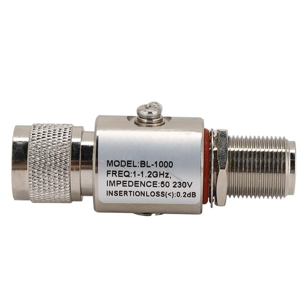 Mtlavishness BL 1000 1.2GHz N Male to N Female Surge Protector Full Band Arrester for Excellent in Wireless Communication Systems with 200W Maximum Power 50 Impedance