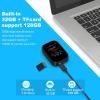 32GB Mp3 Player with Bluetooth Sports Clip-on Music Player Support FM Radio Voice Record E-Book Calendar Alarm SupportMicros SD Card Up to 512GB view 4