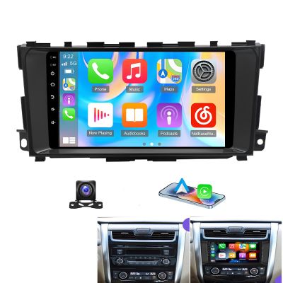 PHEZEN Car Stereo Radio Compatible for Niassan Altima 2013-2019, 9" Touchscreen Car Radio with Carplay Android Auto in-Dash Head Unit WiFi GPS Navigation Mirror Link HD Backup Camera 2G+32G