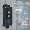 Htfoevrxs IP67 Waterproof Industrial Gigabit PoE++ Extender, 90W IEEE 802.3af/at/bt, 100M to 400M Extension via 3-Cascading, Plug & Play for Security Cameras, Outdoor & Harsh Environments view 2